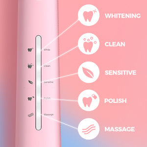 126AP Electric Toothbrush with 8 Heads Pink