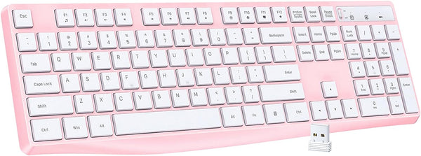 MK98 Wireless Keyboard, 2.4G Ergonomic Wireless Computer Keyboard-PC298