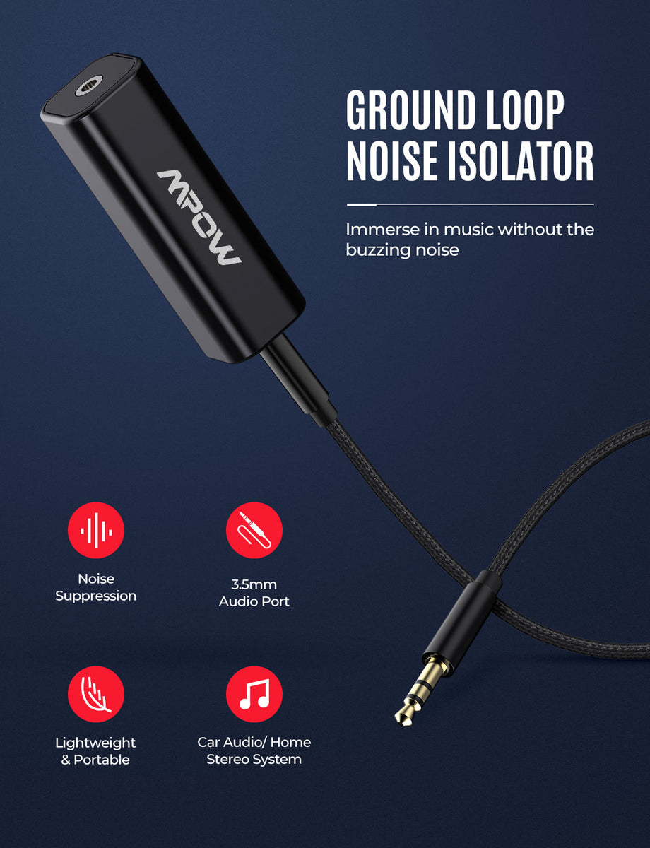 MPOW BH392A Ground Loop Noise Isolator for Car Audio Home Stereo Syste VictSing