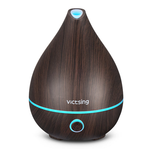 VicTsing Essential Oil Diffuser, 130ml Essential Oils Diffuser & Humidifier Aroma Diffuser with 8 Light Colors