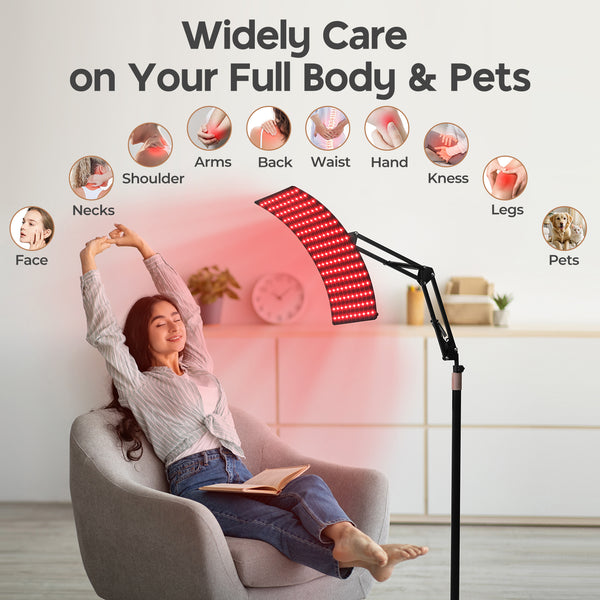 Red Light with Remote Control for Face and Body, 660nm Deed Red Light and 850nm Near Infrared LED Red Light Device at Home for Body