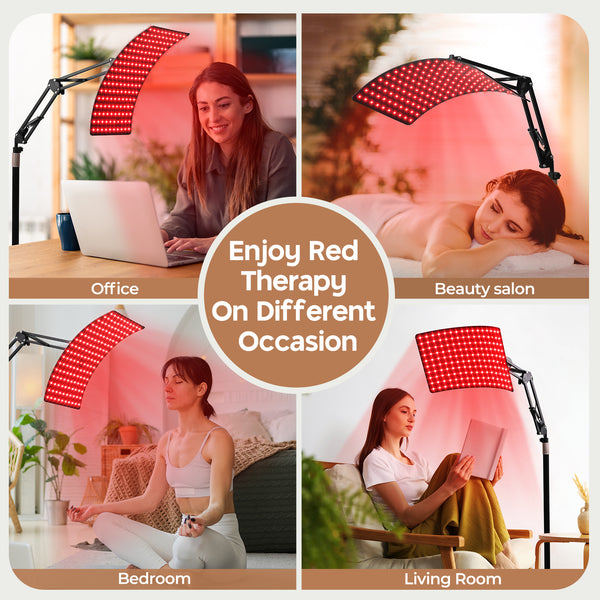 Red Light with Remote Control for Face and Body, 660nm Deed Red Light and 850nm Near Infrared LED Red Light Device at Home for Body