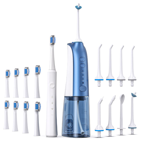 160AD Portable Water Flosser and Electric Toothbrush Combo