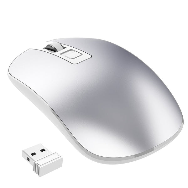 Slim & Noiseless 2.4G USB PC Laptop Computer Cordless Mice with Nano Receiver,1600 DPI Mouse