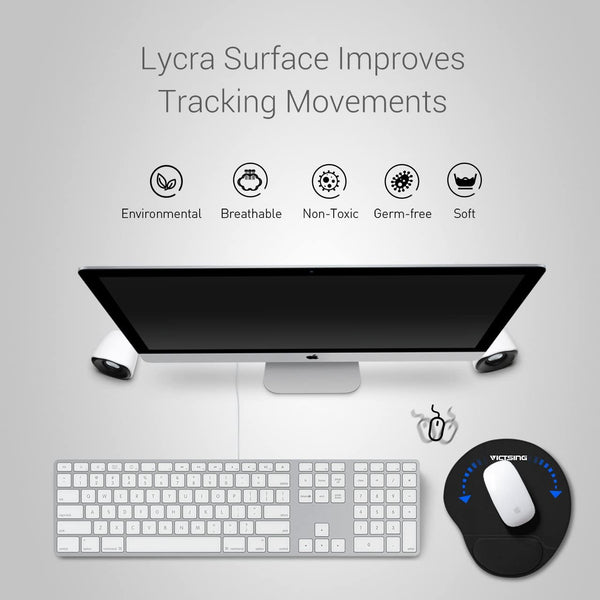 VicTsing Ergonomic Mouse Pad With Gel Wrist Rest Support-US07