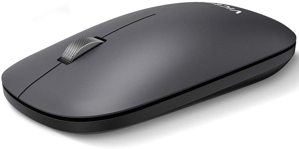 VictSing Wireless Mouse with Bluetooth  Metal Gray