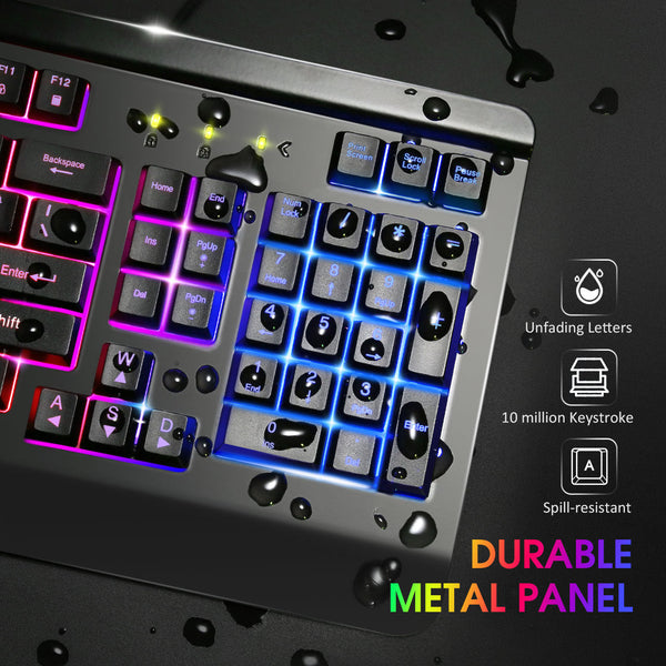 Backlight Gaming Keyboard, Black
