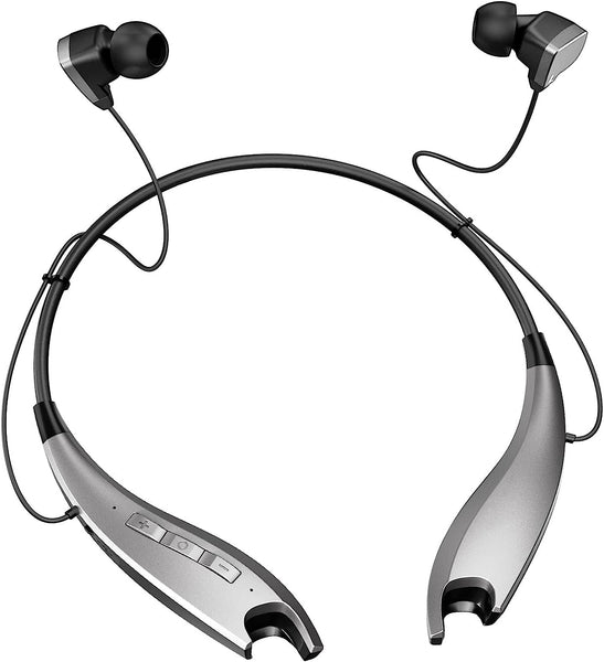 Neckband Bluetooth Headphones with 24H of Playback Noise Cancelling Microphones for Clear Calls