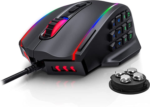 Gaming Mouse,  RGB LED Backlit  Mouse with Side Buttons