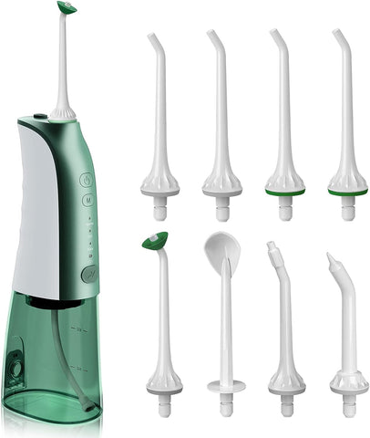 Water Flossers for Teeth, Cordless Water Flosser with 8 Jet Tips, Rechargeable Oral Irrigator