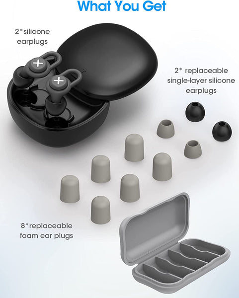 MPOW Ear Plug Noise Reduction,all-in-one Silicone Ear Plugs,31db Noise Cancelling Ear Plugs