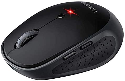 VictSing Mini Dual Bluetooth Silent Wireless Mouse Black
