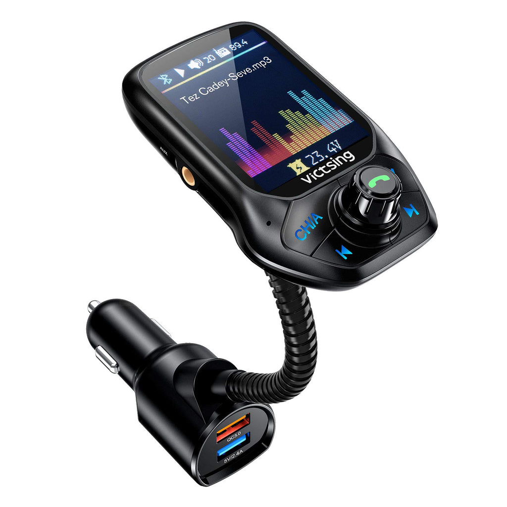 VicTsing Auto Scan Unused Station Bluetooth FM Transmitter – VictSing