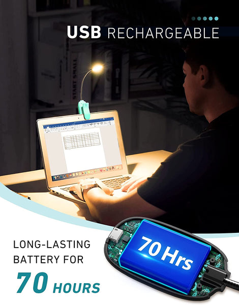 Book Light Clip On Rechargeable
