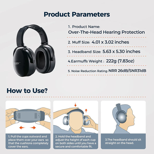 Mpow Ear Protection for Shooting, Noise Cancelling Headphones