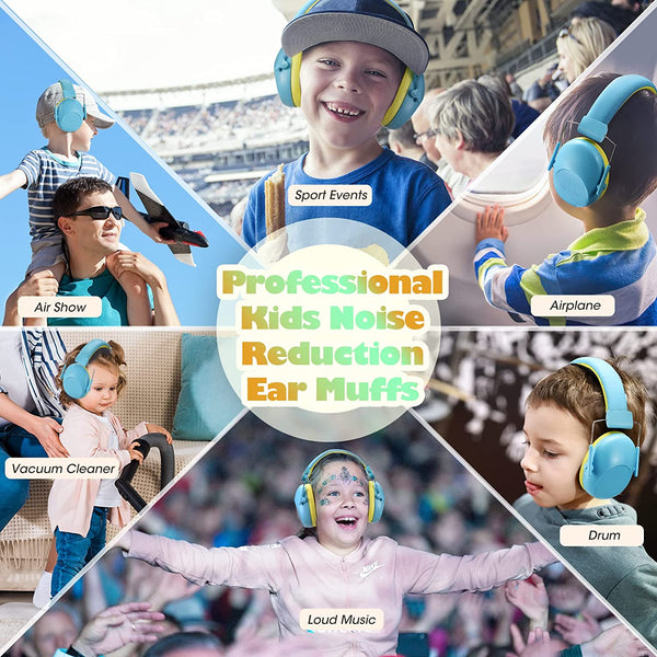 Mpow Kids Noise Cancelling Headphones, SNR 29dB Kids Hearing Protection with Padded Headband,