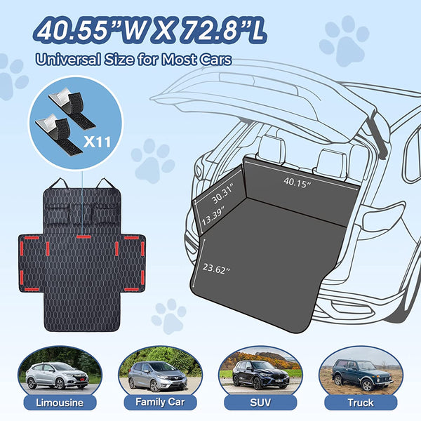 Cargo Liner for Dogs, Anti-Slide Dog Trunk Cargo Liner, SUV Cargo Liner for Dogs, Waterproof Pet Cargo Cover Dog Seat Cover for SUV