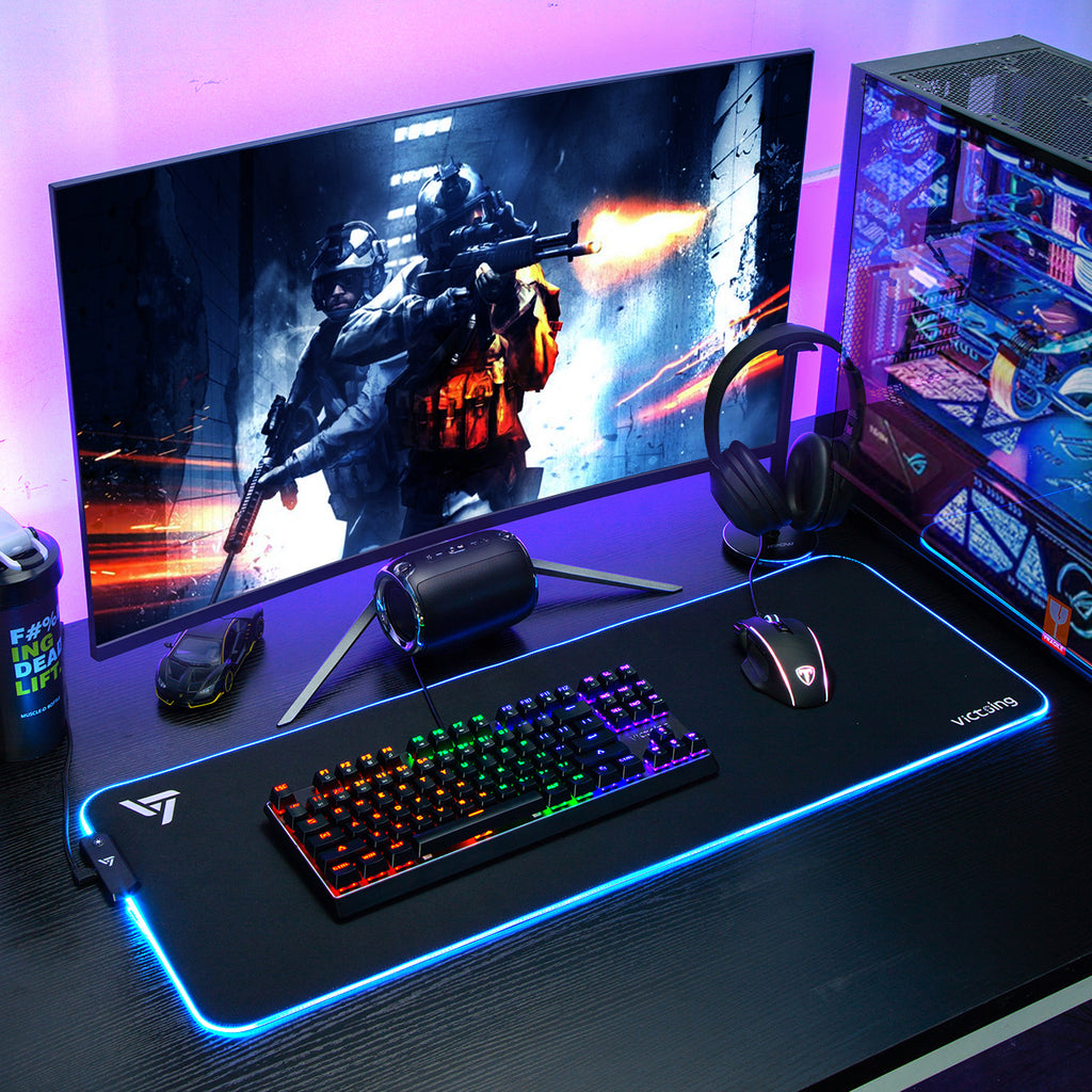  RGB Gaming Mouse Mat Pad - Large Extended Led Mousepad