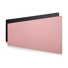 VictSing Dual-sided Desk Pad, PU Leather Mouse Pad 35.4" x 17" with Stitched Edges-US07