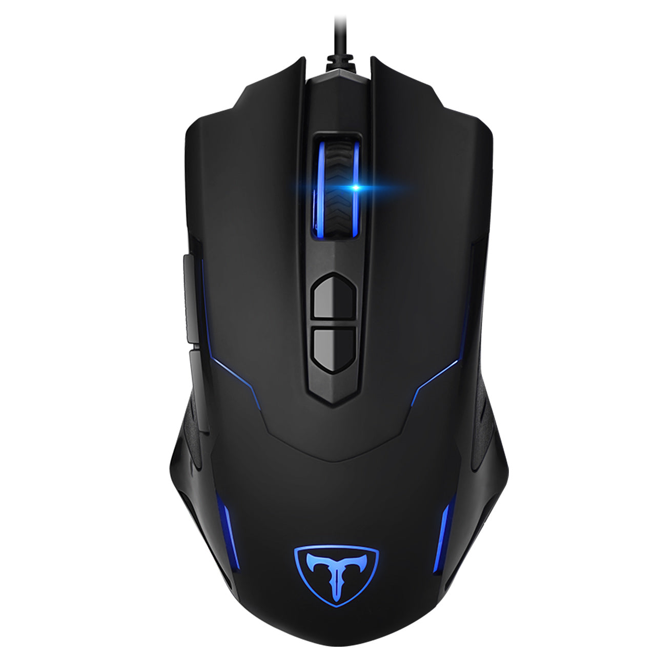 Gaming Mouse, Wired Ergonomic LED Mouse with Programmed Buttons