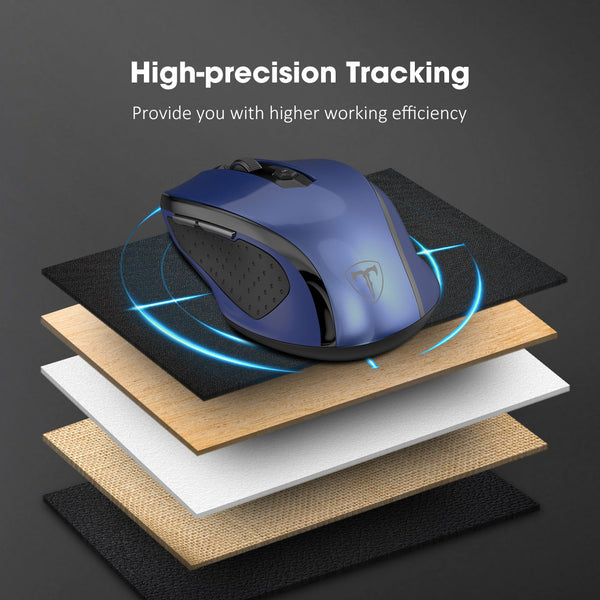 VictSing MM057 2.4G Wireless Optical Mouse Blue