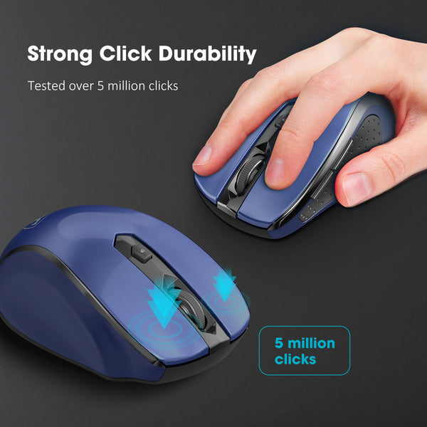 VictSing MM057 2.4G Wireless Optical Mouse Blue