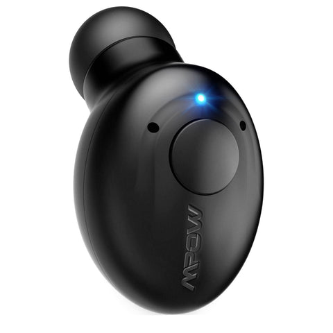 MPOW EM16 Wireless Mini Earbud with 2 Chargers Qualcomm CVC 8.0 Noise-Canceling Mic --without mpow logo