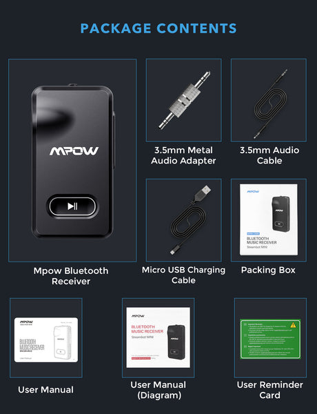 MPOW BH129 Bluetooth Receiver