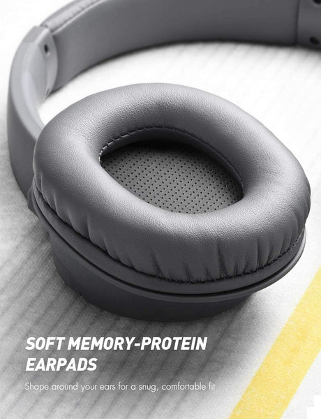 Mpow H7 Bluetooth Headphones Over Ear (Light Gray)