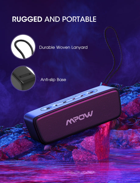 MPOW R6 Bluetooth Speaker TWS, IPX7 Waterproof Speaker