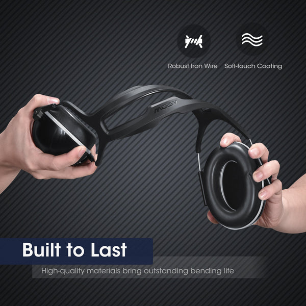 Mpow HP158A Noise Reduction Safety Ear Muffs, Upgraded, Adjustable, NRR 28dB