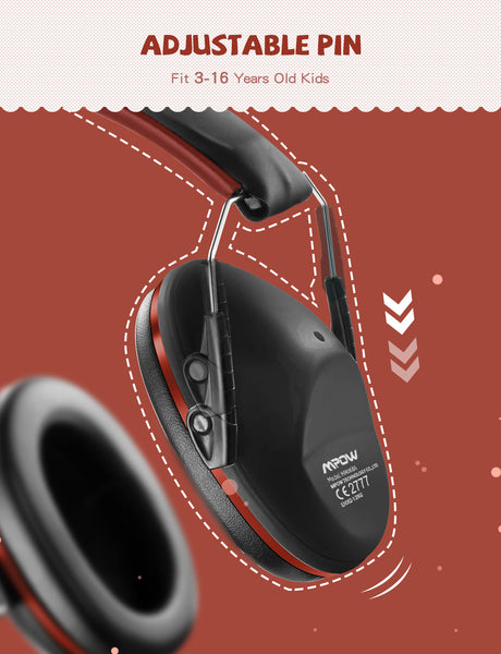 MPOW HP068A Kids Ear Defenders with Carrying Bag, SNR 29dB