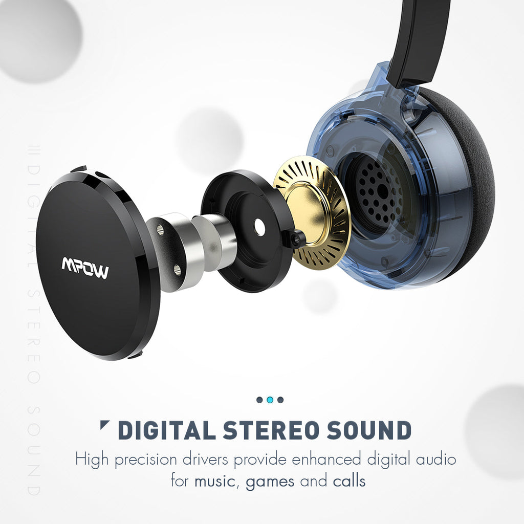 Mpow 071 usb headset 3.5 mm 2025 computer headset with microphone noise can