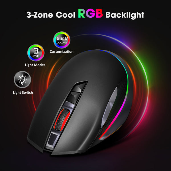 VICTSING Gaming Mouse Wireless , Up to 10000 DPI
