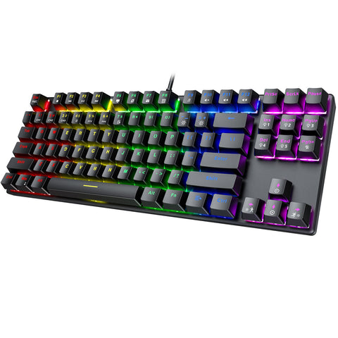 PC244A Mechanical Gaming Keyboard With Blue Switches-Black