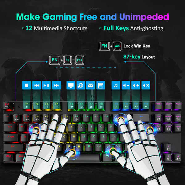 Mechanical Gaming Keyboard-PC244AB