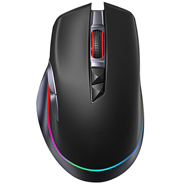 PC255A Rechargeable RGB Gaming Mouse Wireless Wired,10000 DPI
