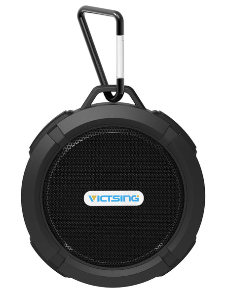 VicTsing C6 Bluetooth Shower Speaker, HD, 7Hrs/Suction Cup/Waterproof/Hook/Outdoor