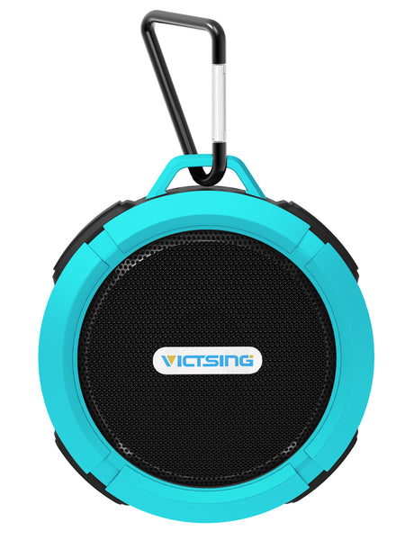 VicTsing C6 Bluetooth Shower Speaker, HD, 7Hrs/Suction Cup/Waterproof/Hook/Outdoor
