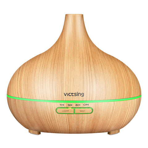 VicTsing Essential Oil Diffuser, 150ml Essential Oils Diffuser & Humidifier Aroma Diffuser with 14 Light Colors