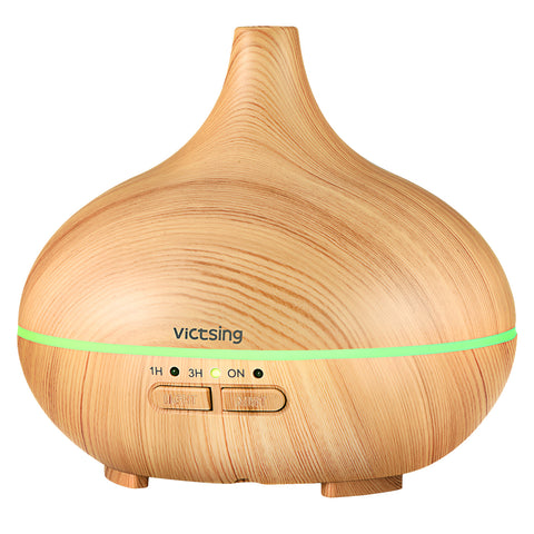 VicTsing Essential Oil Diffuser, 150ml Essential Oils Diffuser & Humidifier Aroma Diffuser with 14 Light Colors