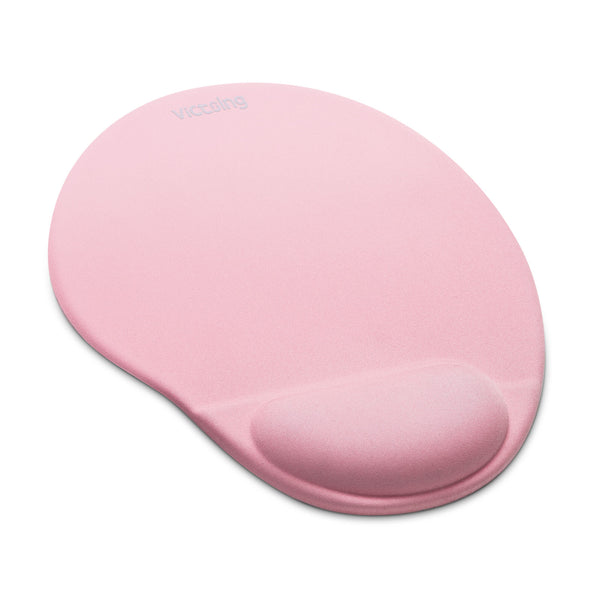 Mouse Mat Pink Anti-Slip Comfort Mouse PAD MAT with Gel Foam Rest Wrist Support for PC Laptop - Compatible with Laser and Optical Mice-US07