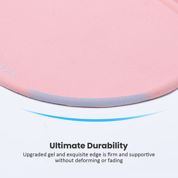 Mouse Mat Pink Anti-Slip Comfort Mouse PAD MAT with Gel Foam Rest Wrist Support for PC Laptop - Compatible with Laser and Optical Mice-US07