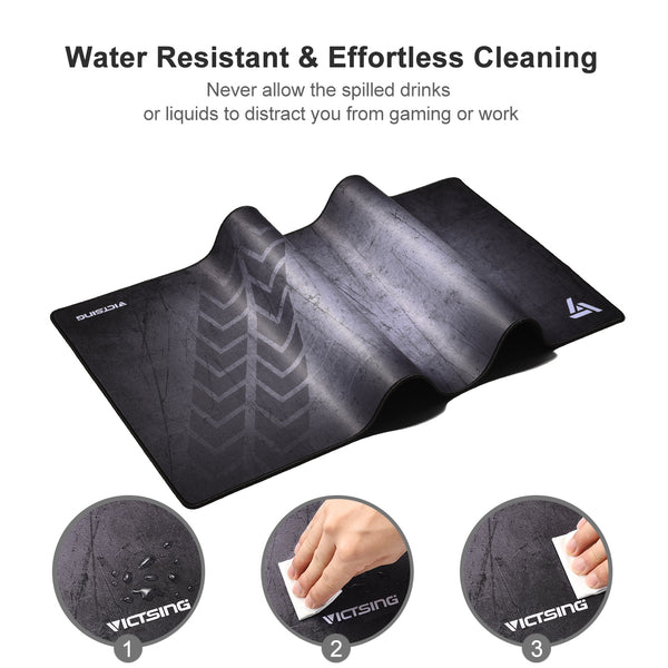 VicTsing Wide&Long Gaming Mouse Mat with Super Large Size (800×400×2.5mm/31.5×15.75×0.12inch), 2.5mm Ultra Thick Extended Mouse Pad-US07