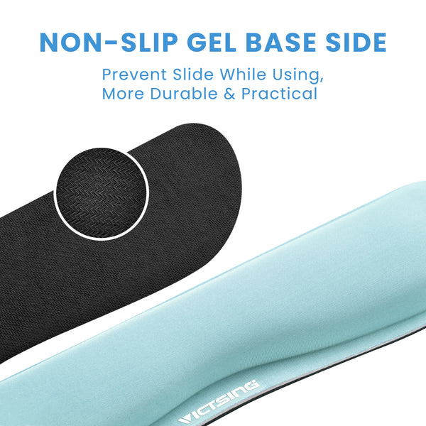 VicTsing Memory Foam Set Keyboard Wrist Rest Pad and Mouse Wrist Rest Support for Easy Typing and Wrist Pain Relief-US07