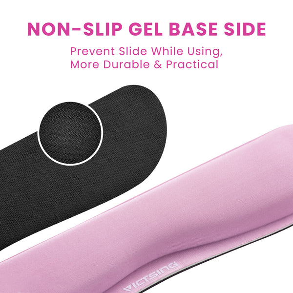 VicTsing Memory Foam Set Keyboard Wrist Rest Pad and Mouse Wrist Rest Support for Easy Typing and Wrist Pain Relief-US07