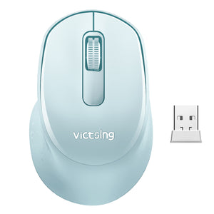 VicTsing Mini Ergonomic Wireless Mouse, Mint Green