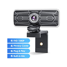 VicTsing PC317 1080P Webcam with Dual Microphones & Privacy Cover