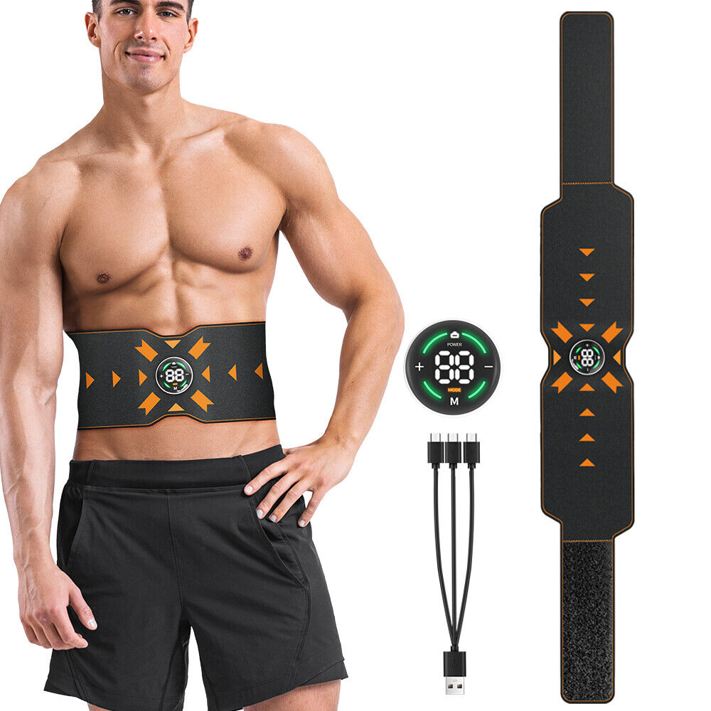 Abdominal EMS ABS Muscle Stimulator Belt Home Fitness Toning Belly Waist Trainer